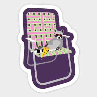 Lazy Raccoon Sticker